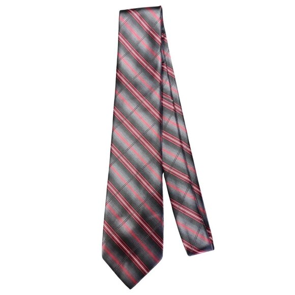 ✨ Pierre Cardin Red and Black Stripe Tie - Picture 1 of 6